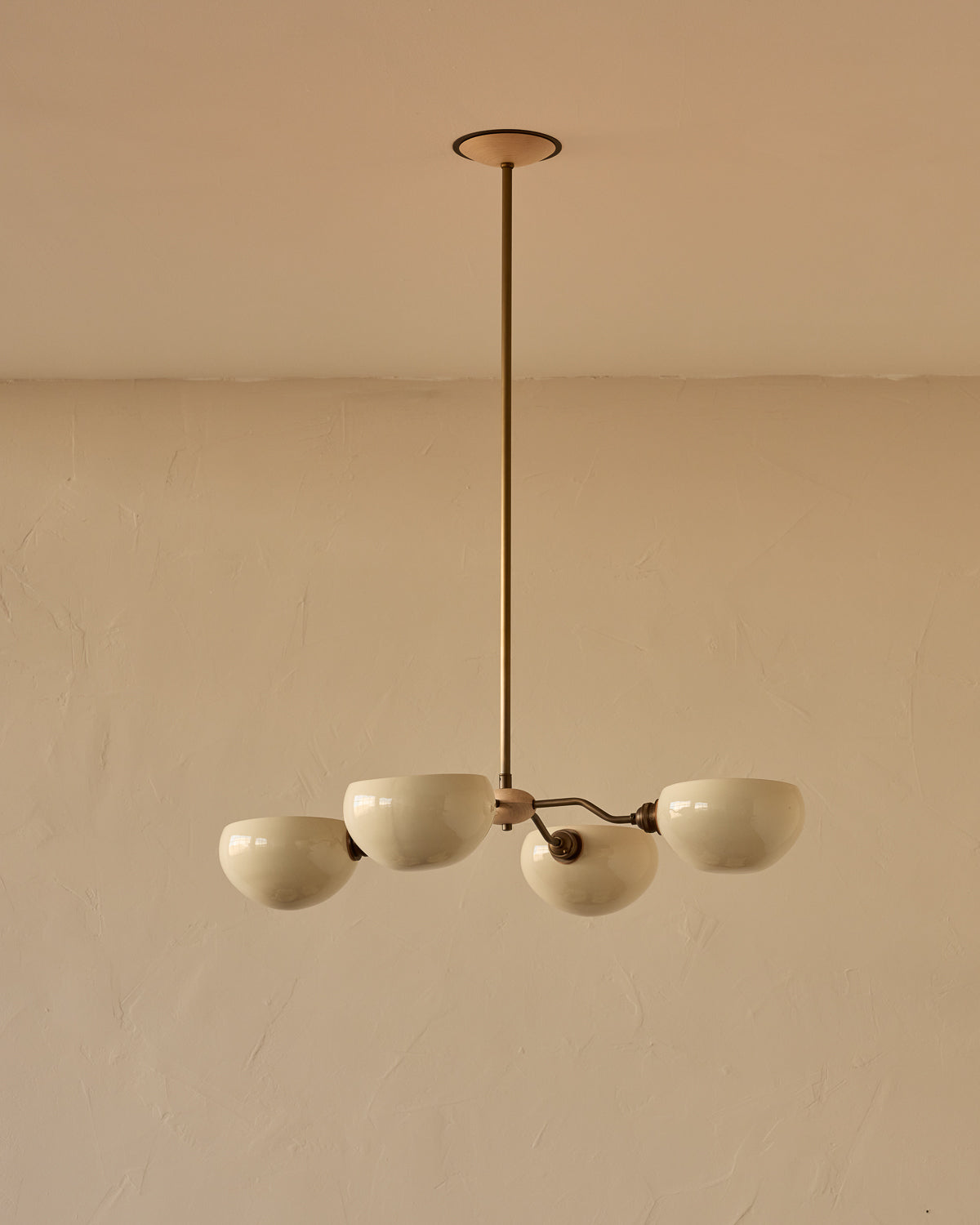 Baker Chandelier - Four Arm - Antique Brass