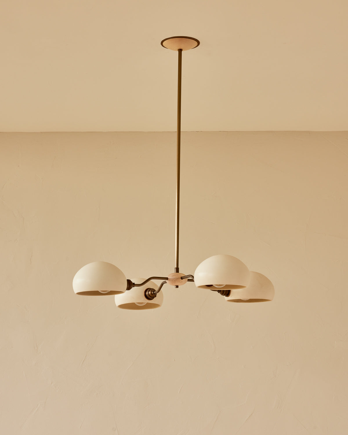 Baker Chandelier - Four Arm - Antique Brass