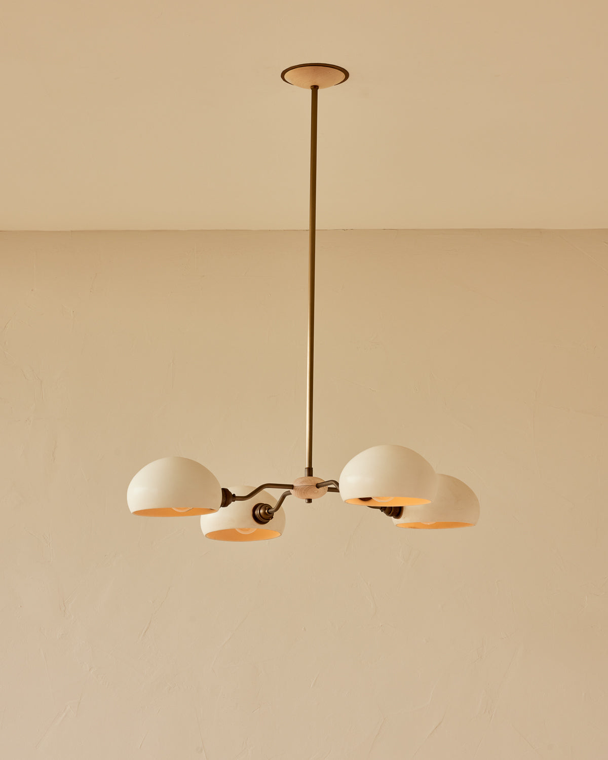 Baker Chandelier - Four Arm - Antique Brass
