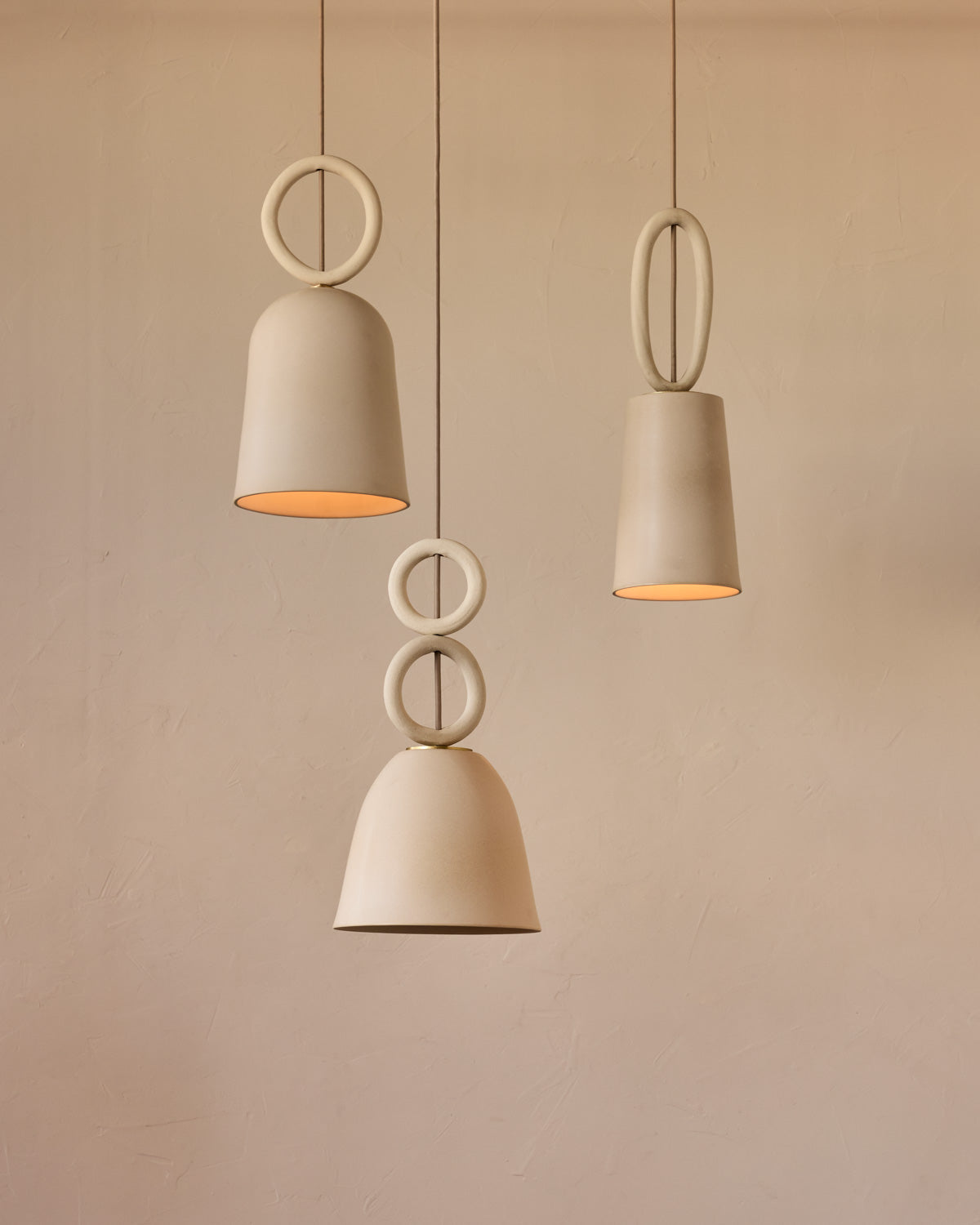 Layla Ceramic Pendant - Dogwood