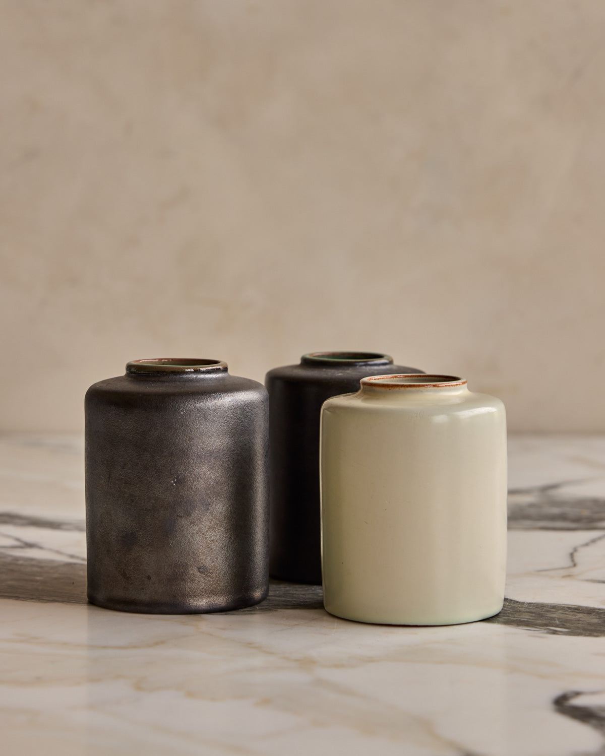 Trio of Ceramic Vessels