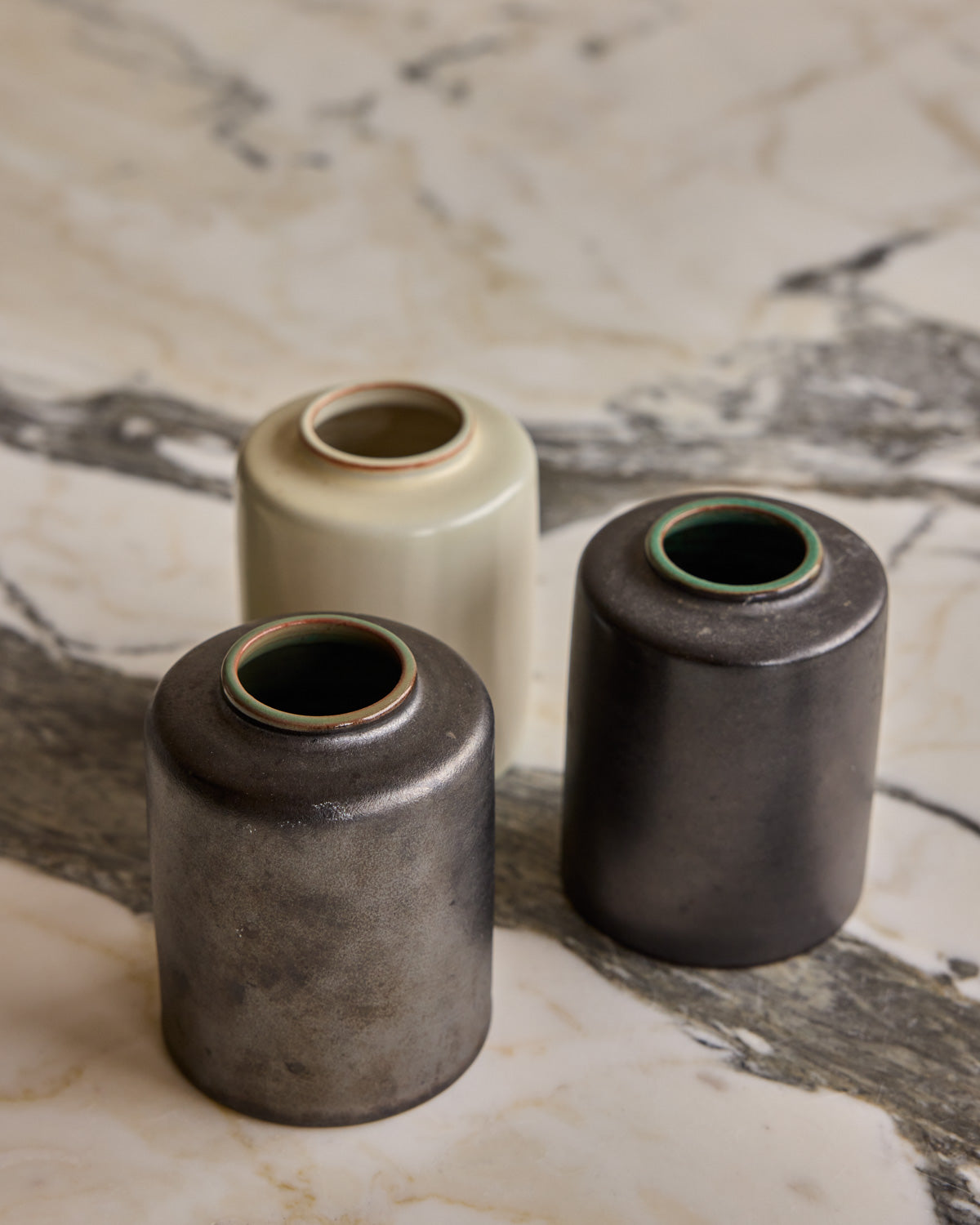 Trio of Ceramic Vessels