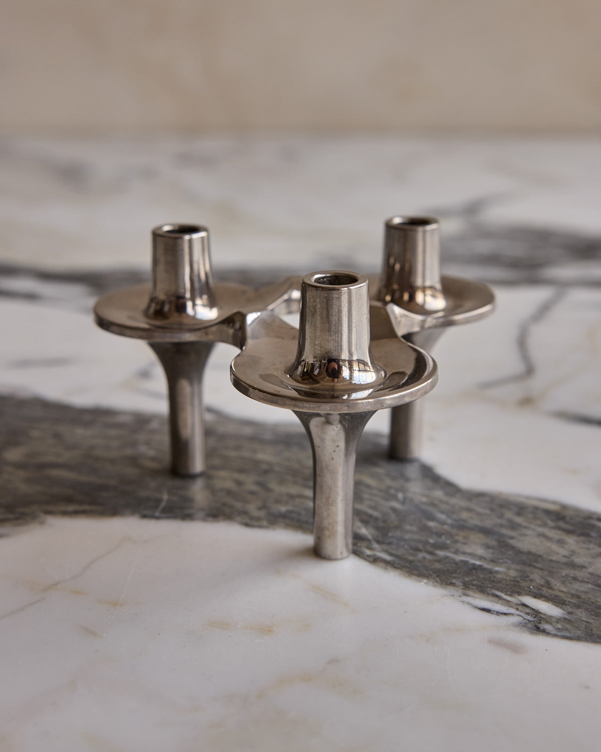 Set of 5 Orion Stacking Candle Holders by STOFF Nagel