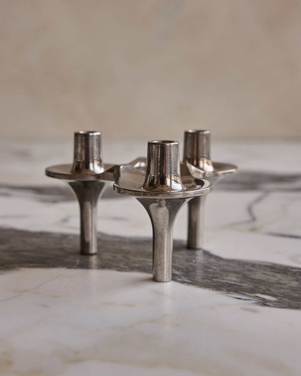 Set of 5 Orion Stacking Candle Holders by STOFF Nagel