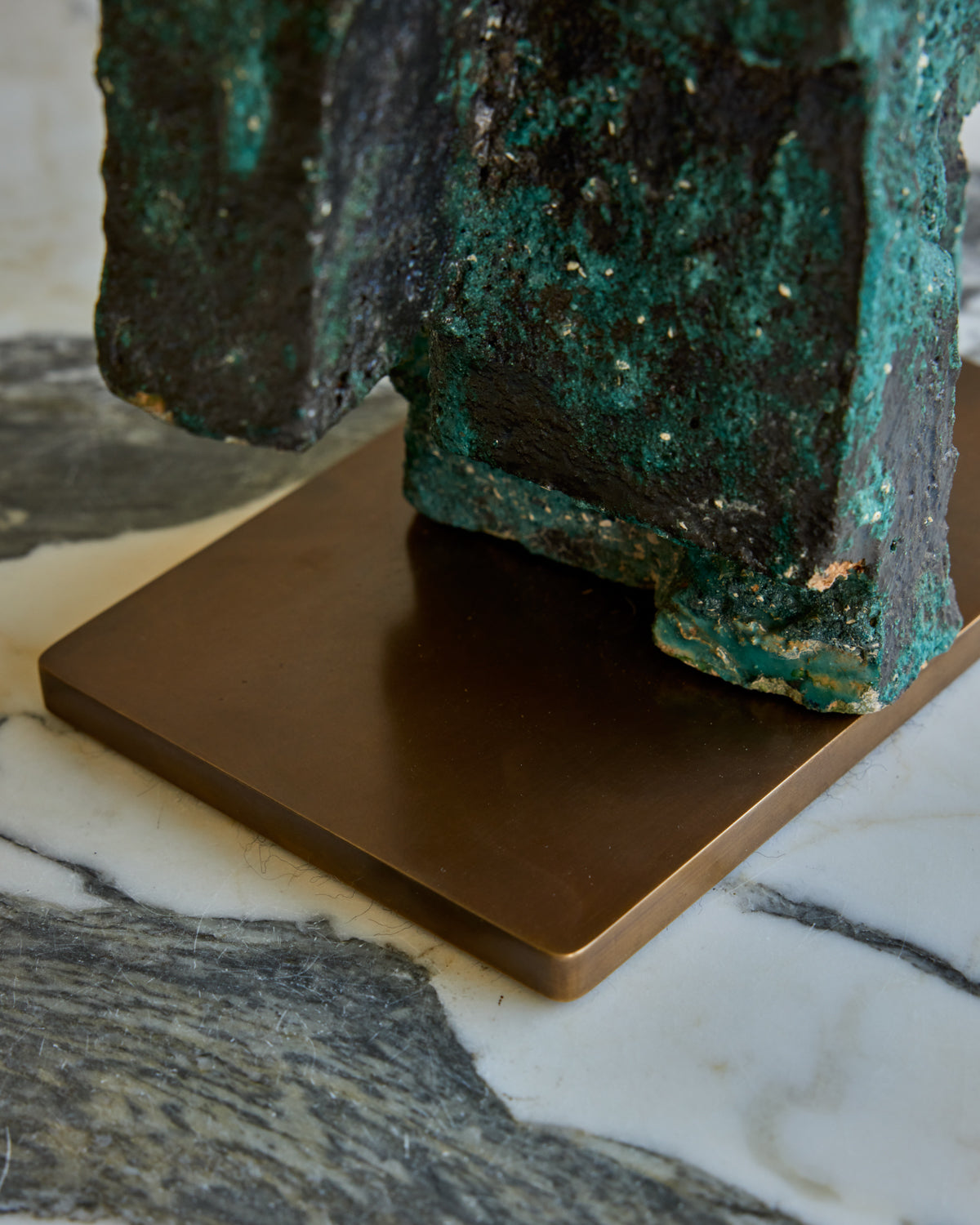 Green Abstract Ceramic Sculpture