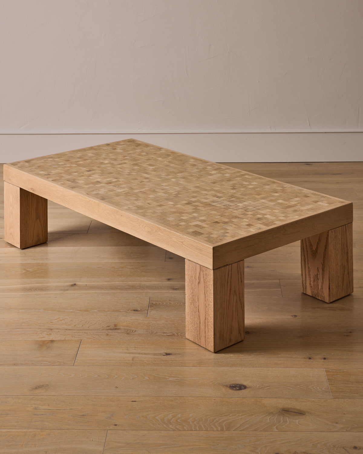 Brutalist Checkered Coffee Table