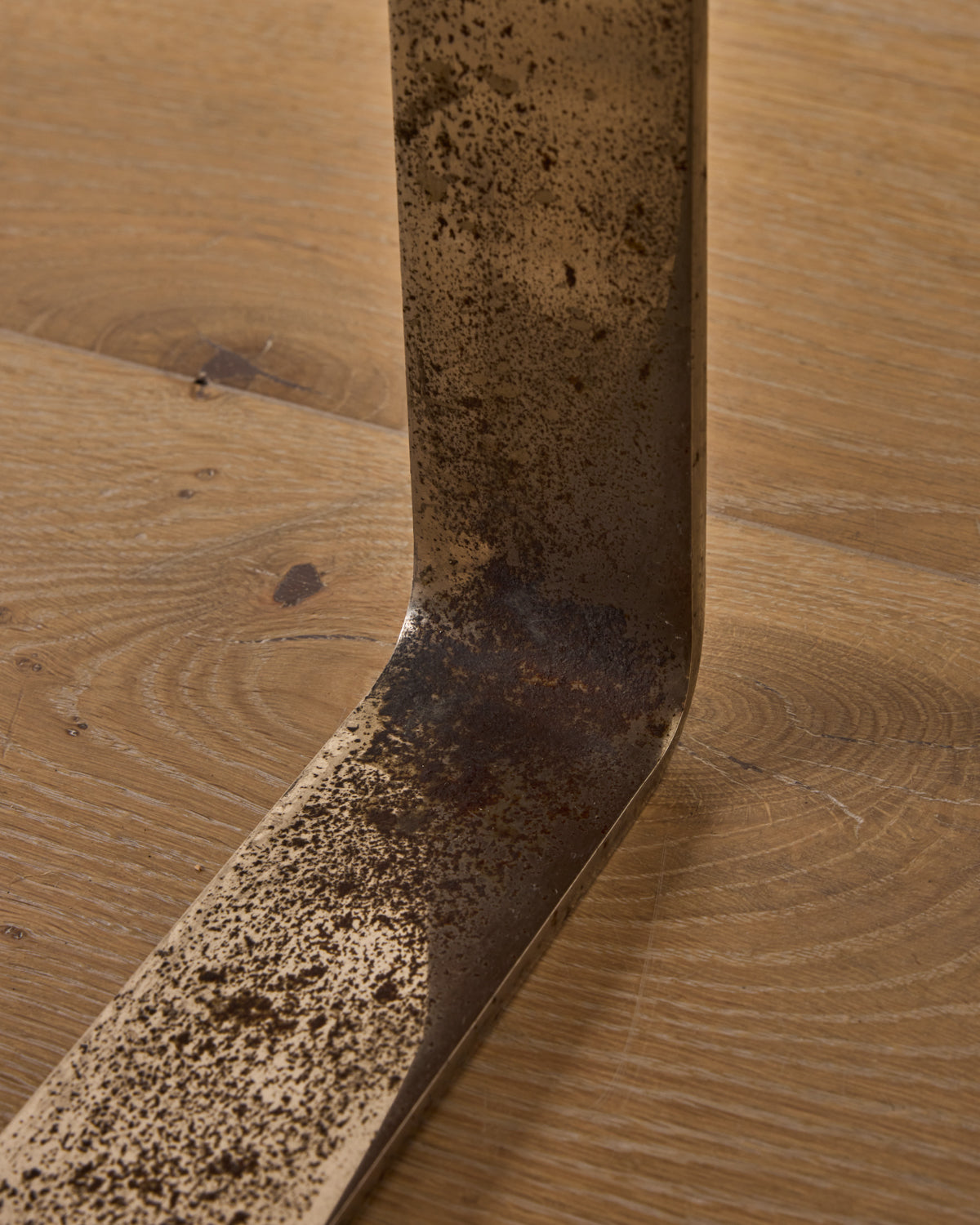 Ceramic + Chrome Side Table