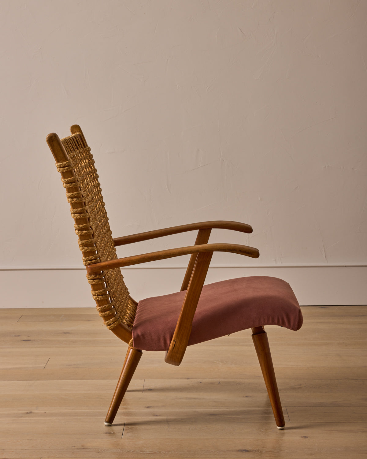 1940s Dutch Rope Lounge Chair by Bas Van Pelt