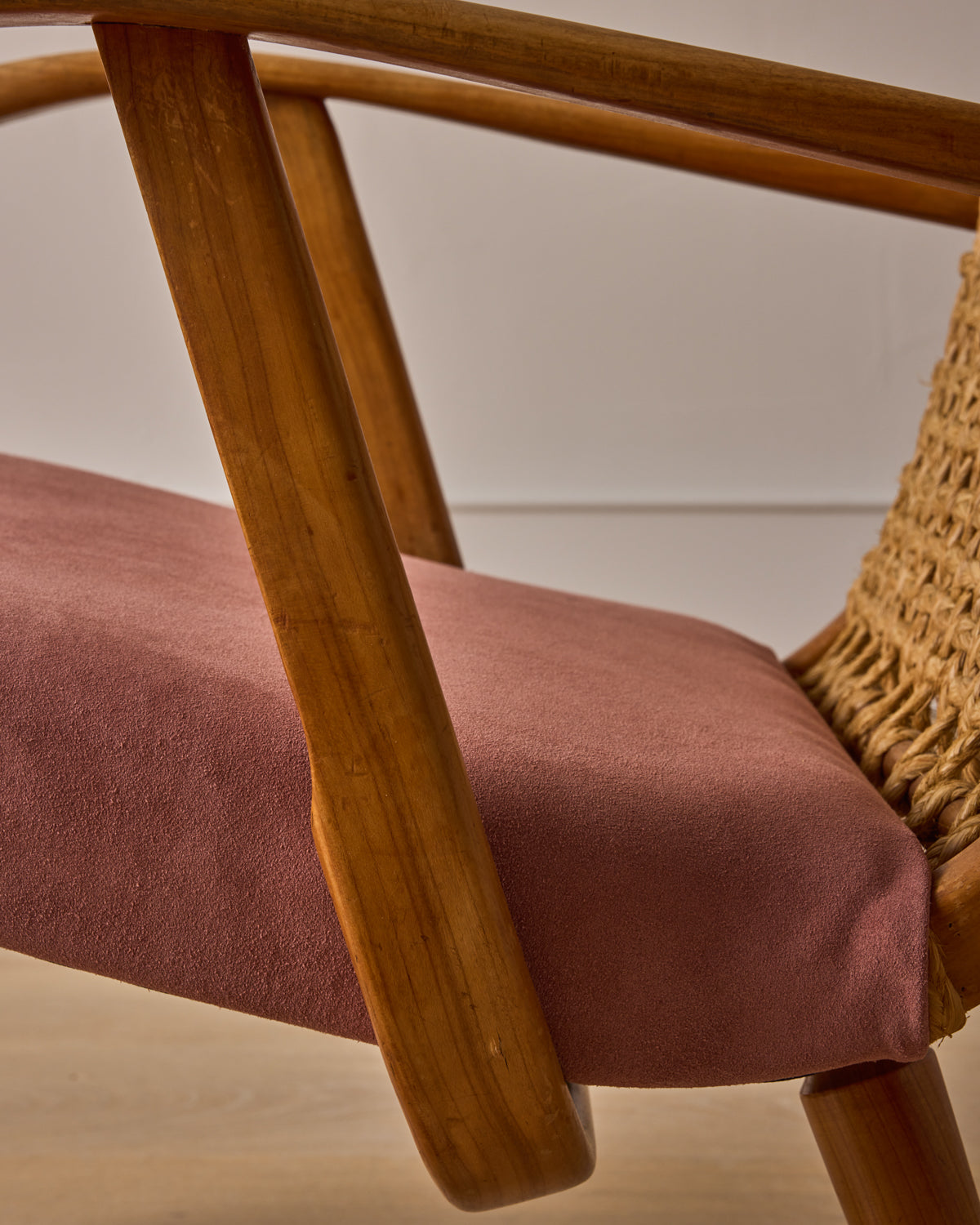 1940s Dutch Rope Lounge Chair by Bas Van Pelt