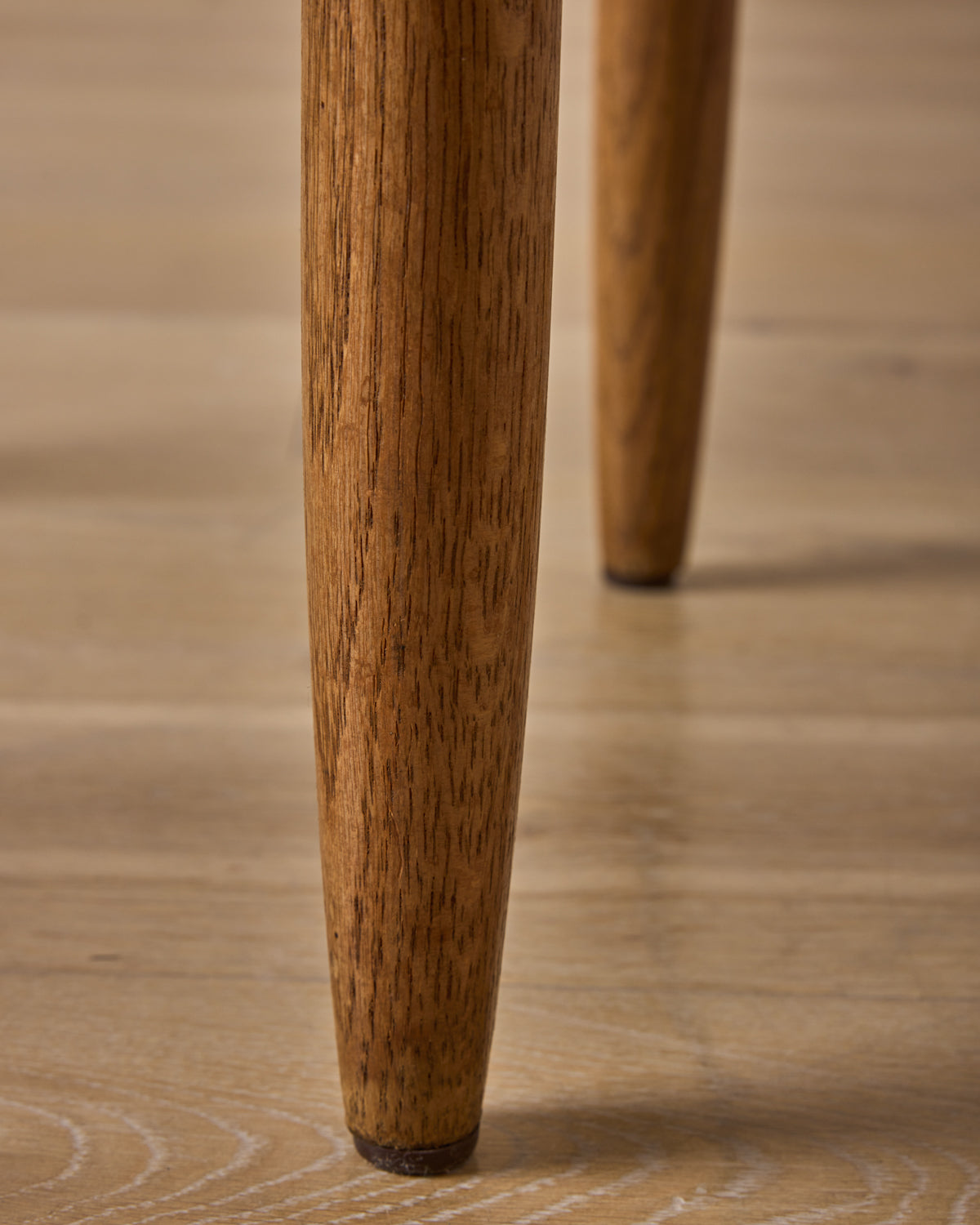 Set of Rush Oak Bar Stools