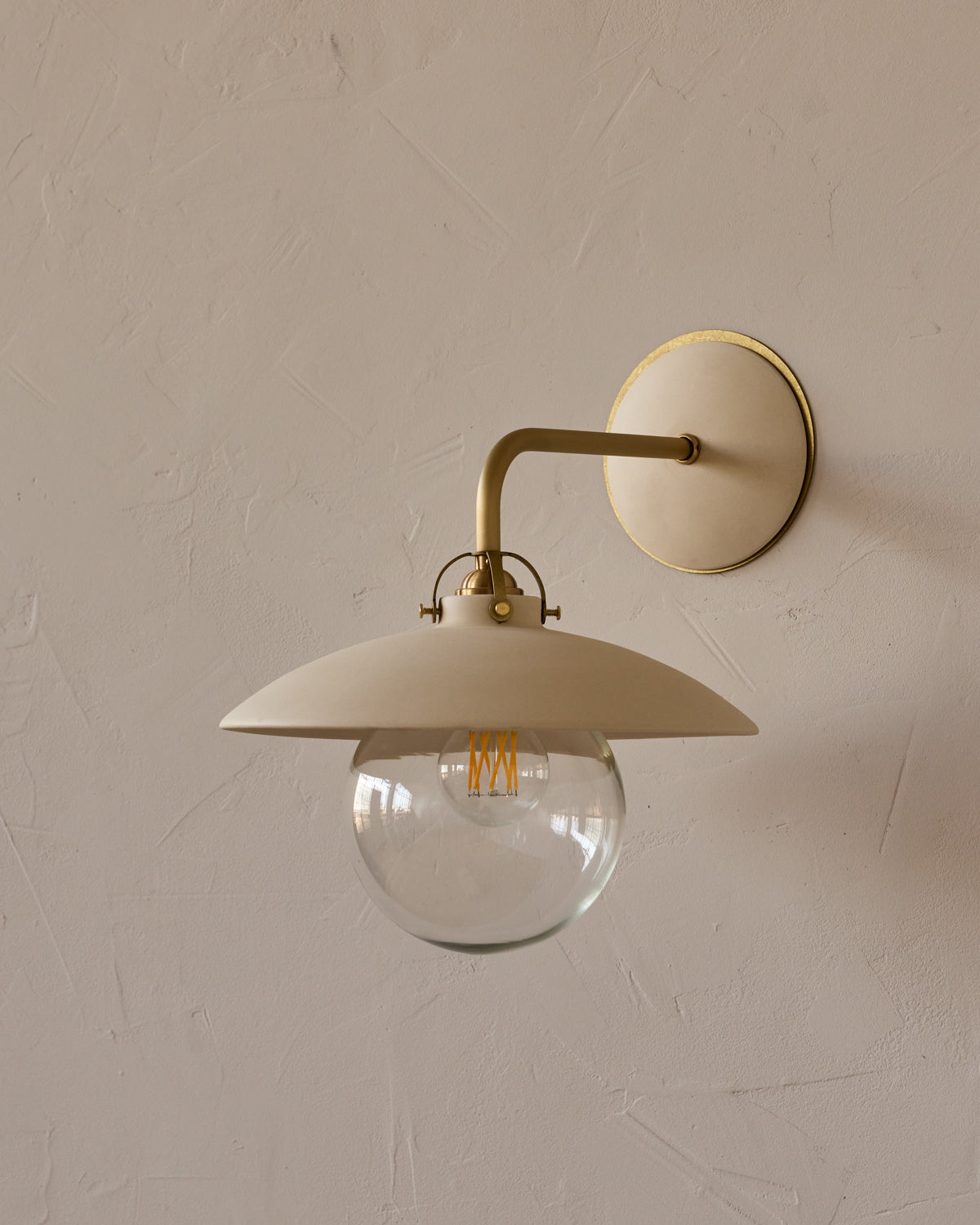 Edmund Wall Sconce - Biscuit Ceramic