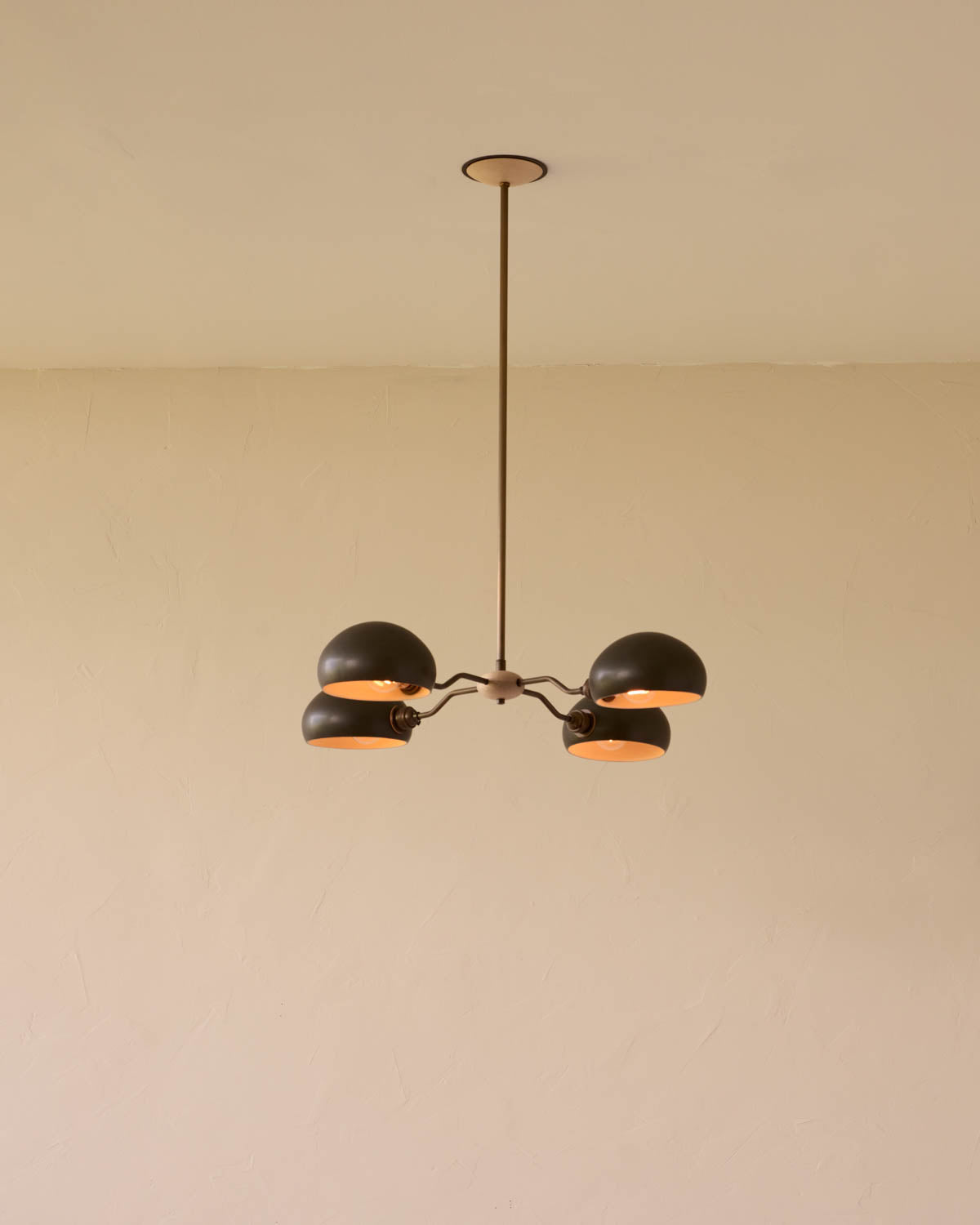 Baker Chandelier - Four Arm - Antique Brass
