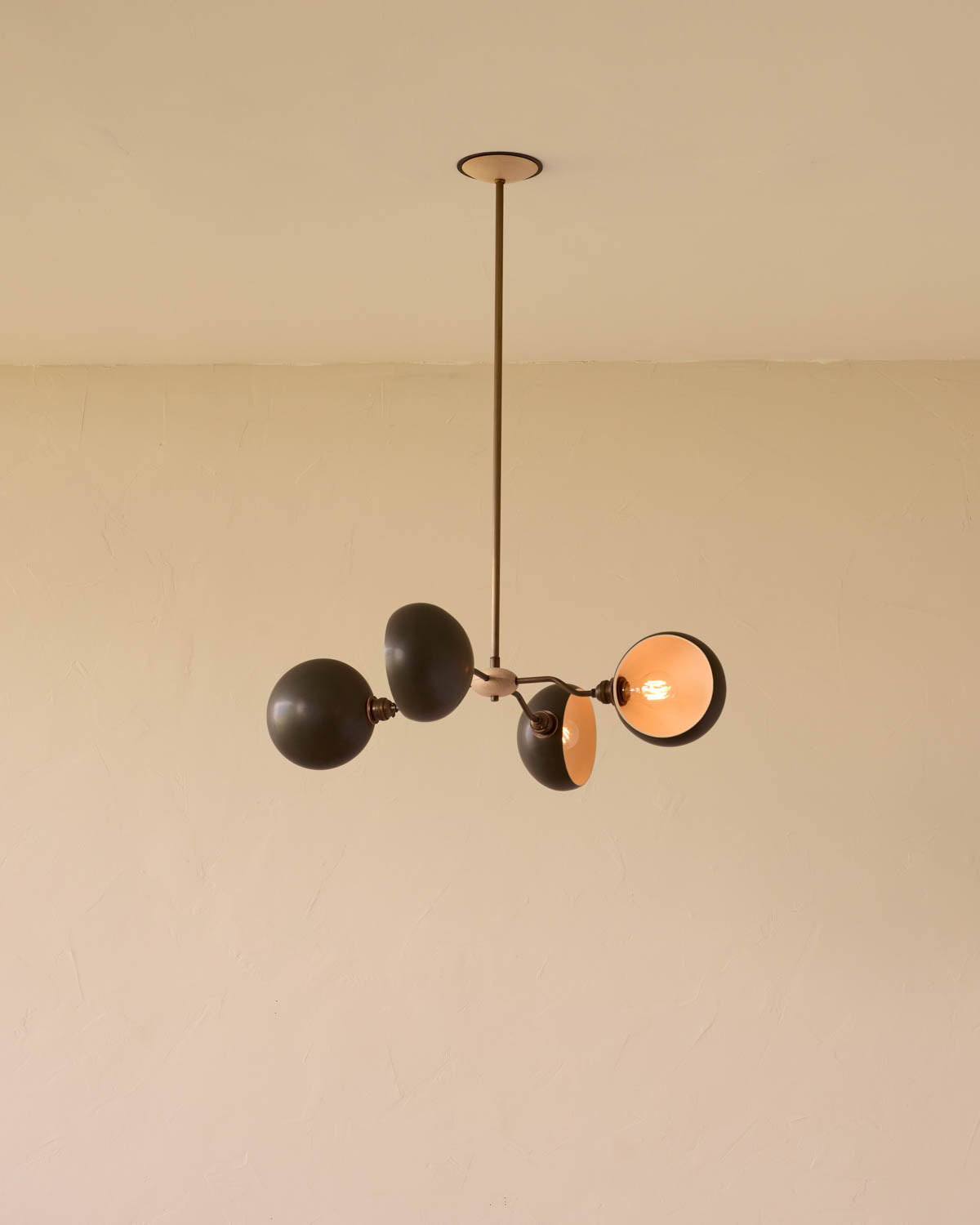 Baker Chandelier - Four Arm - Antique Brass