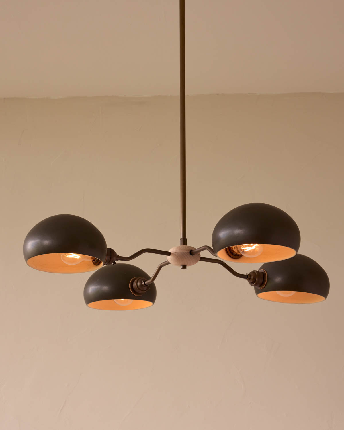Baker Chandelier - Four Arm - Antique Brass