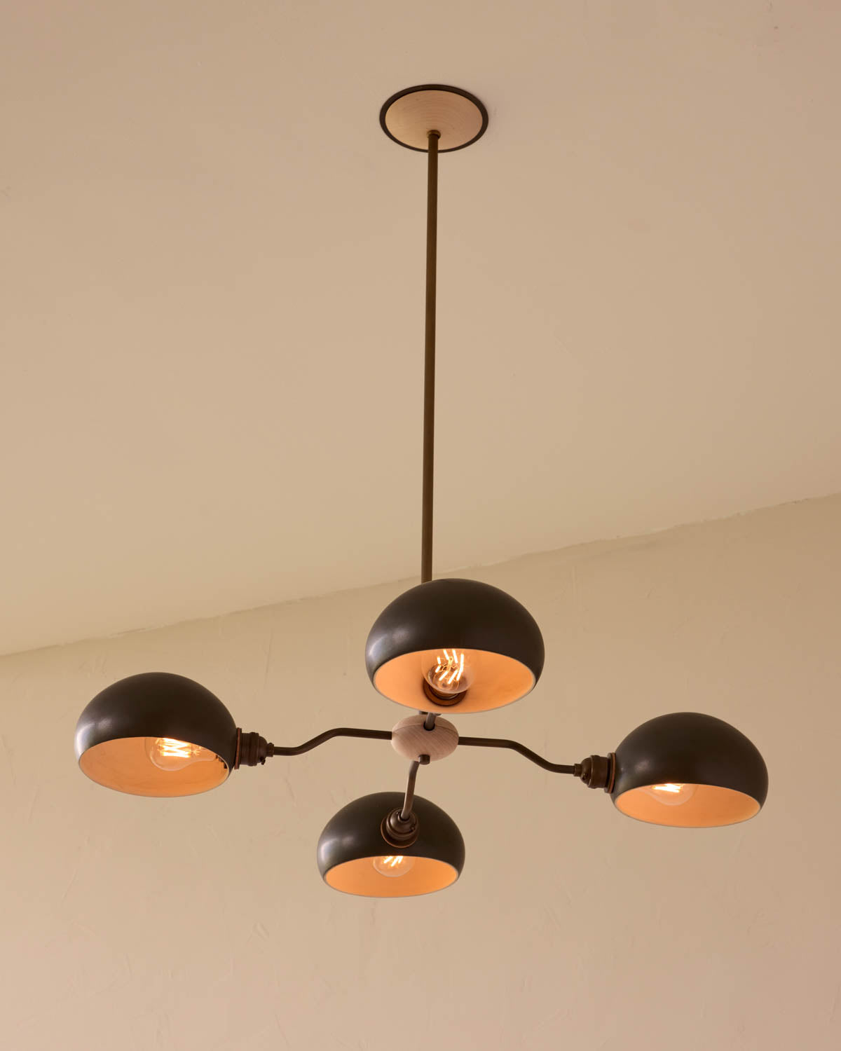 Baker Chandelier - Four Arm - Antique Brass