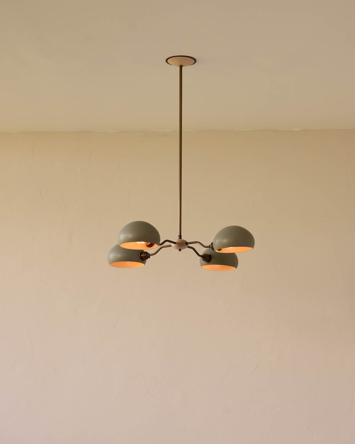 Baker Chandelier - Four Arm - Antique Brass