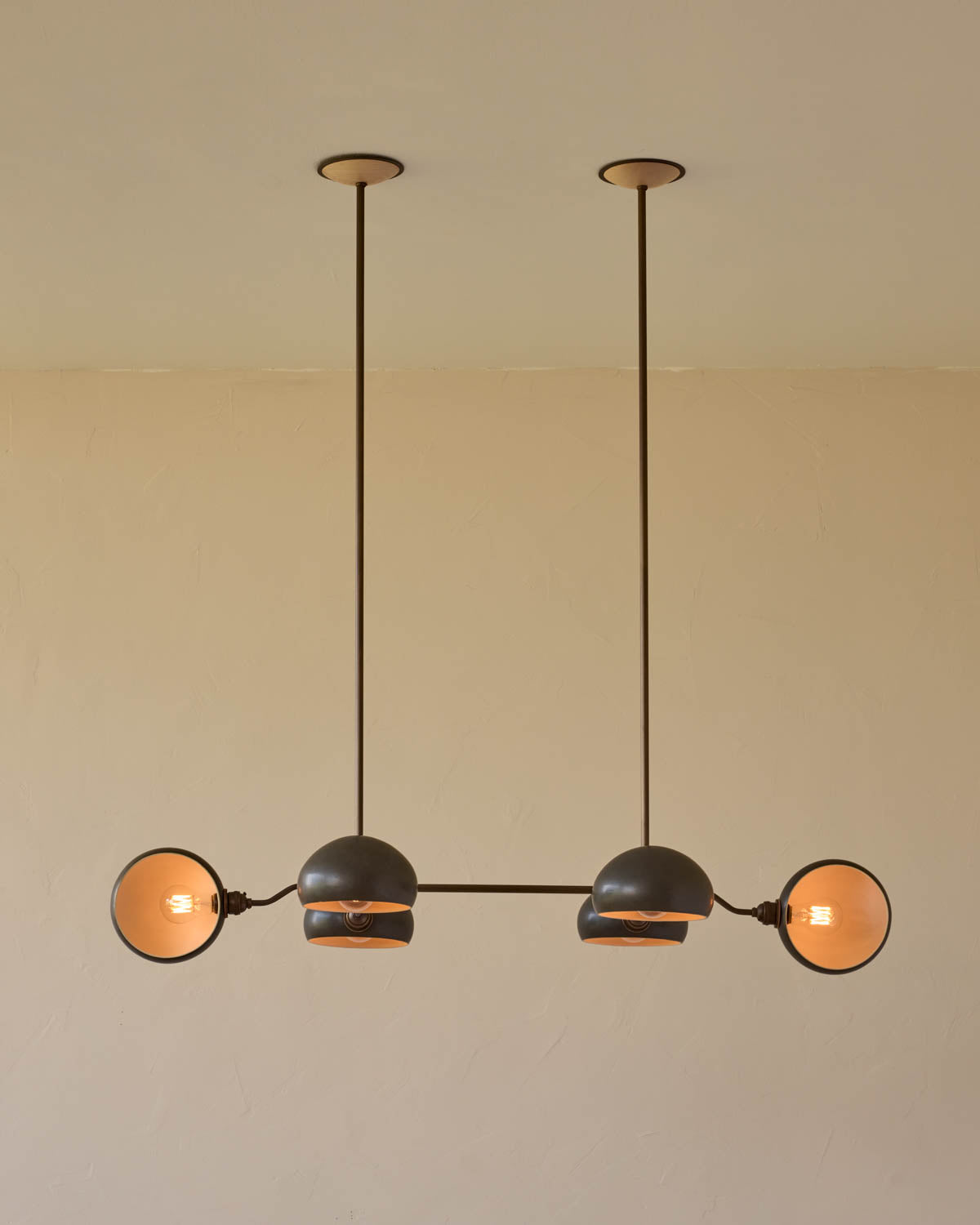 Baker Chandelier - Six Arm - Antique Brass