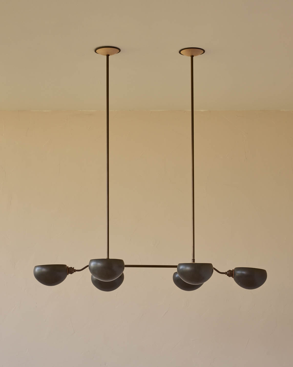 Baker Chandelier - Six Arm - Antique Brass