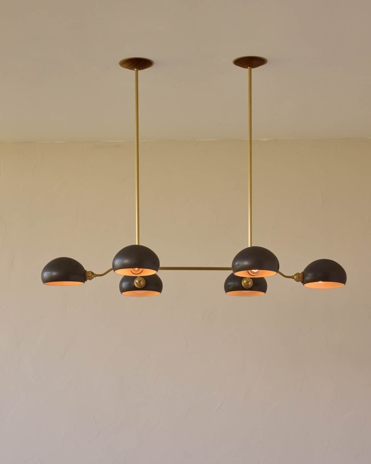 Baker Chandelier - Six Arm - Satin Brass