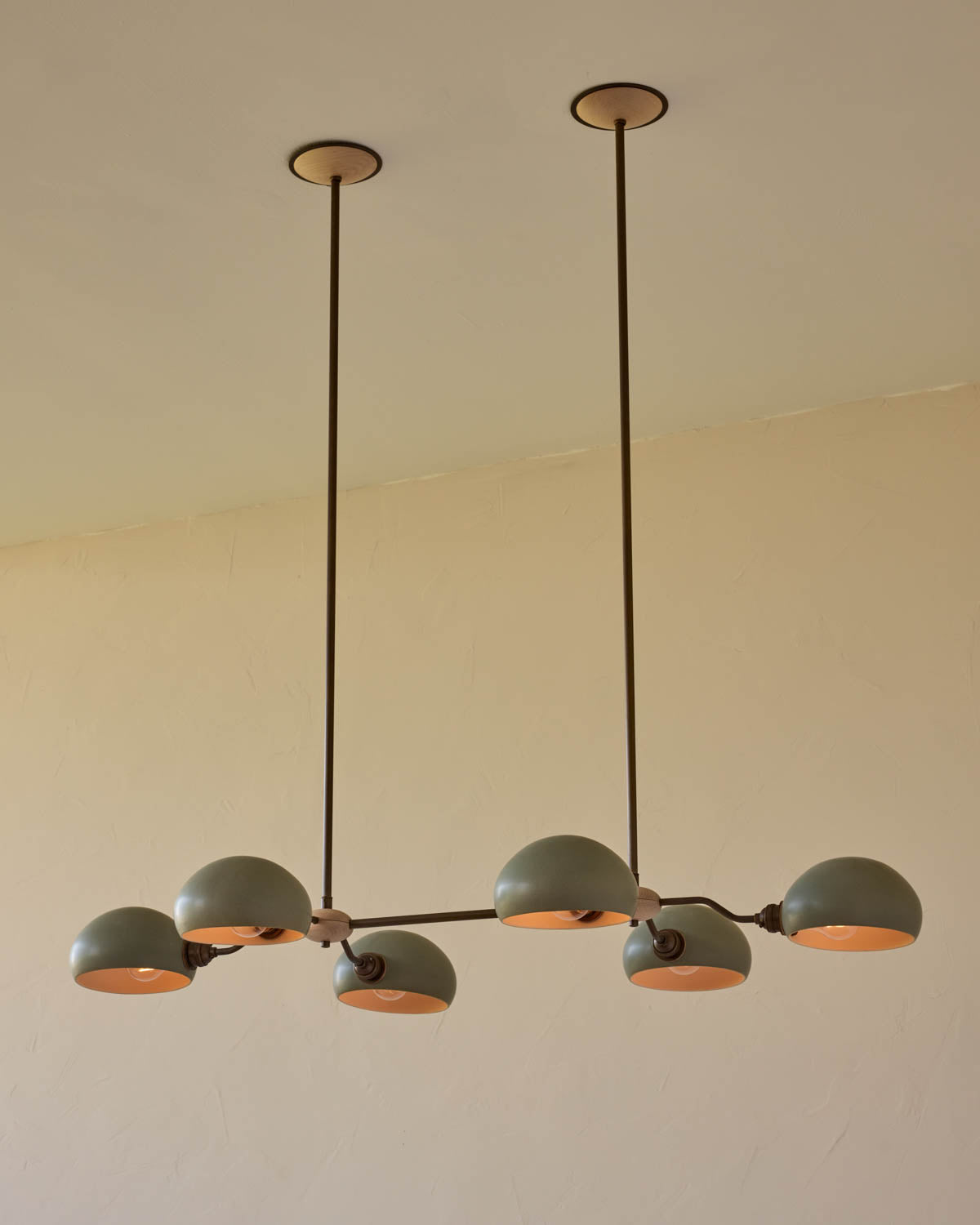 Baker Chandelier - Six Arm - Antique Brass