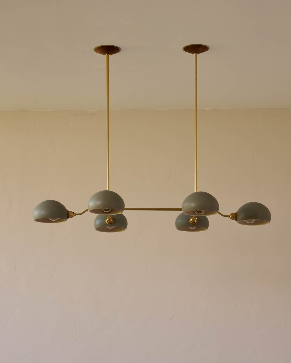 Baker Chandelier - Six Arm - Satin Brass