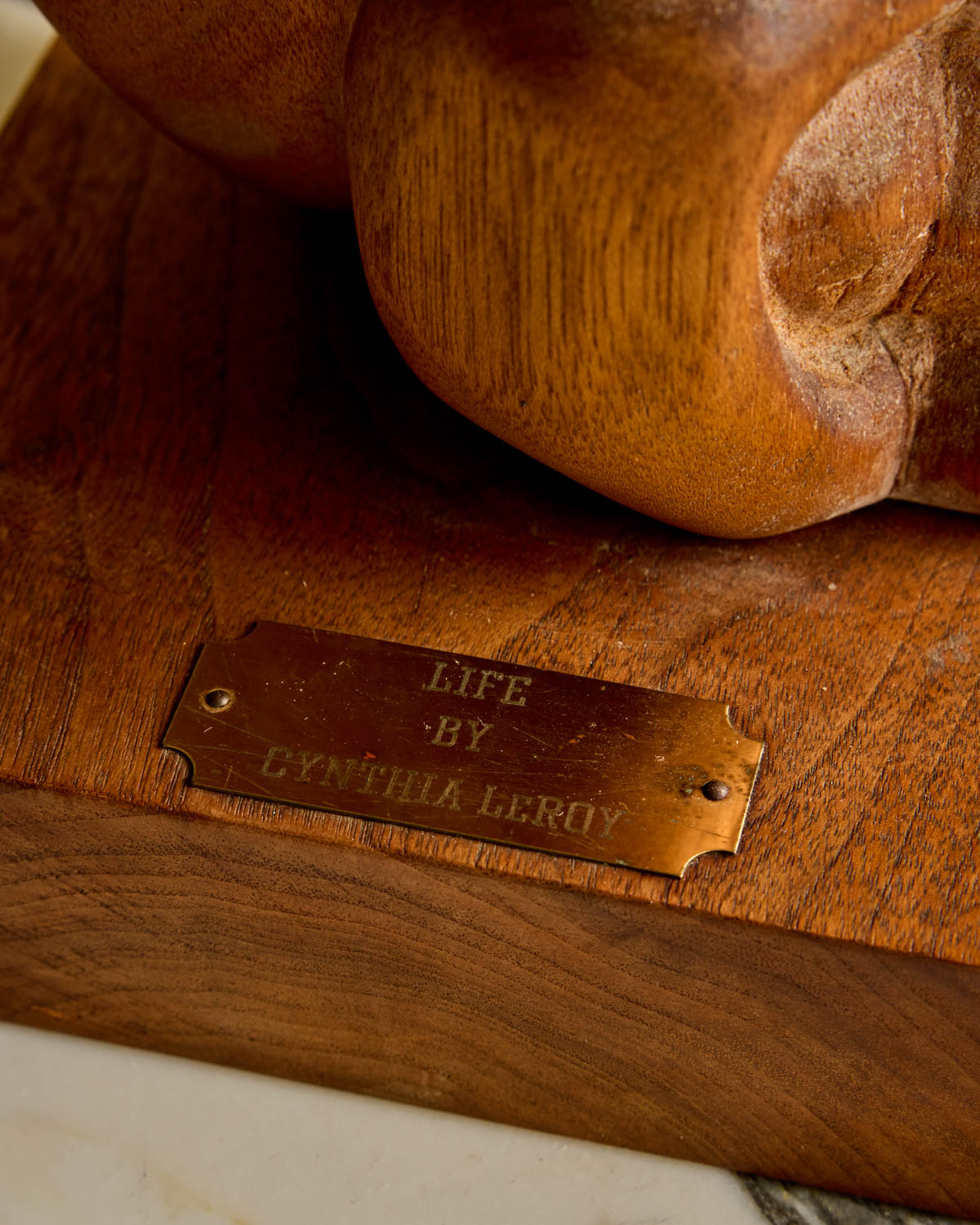 "Life" Wooden Sculpture by Cynthia Leroy