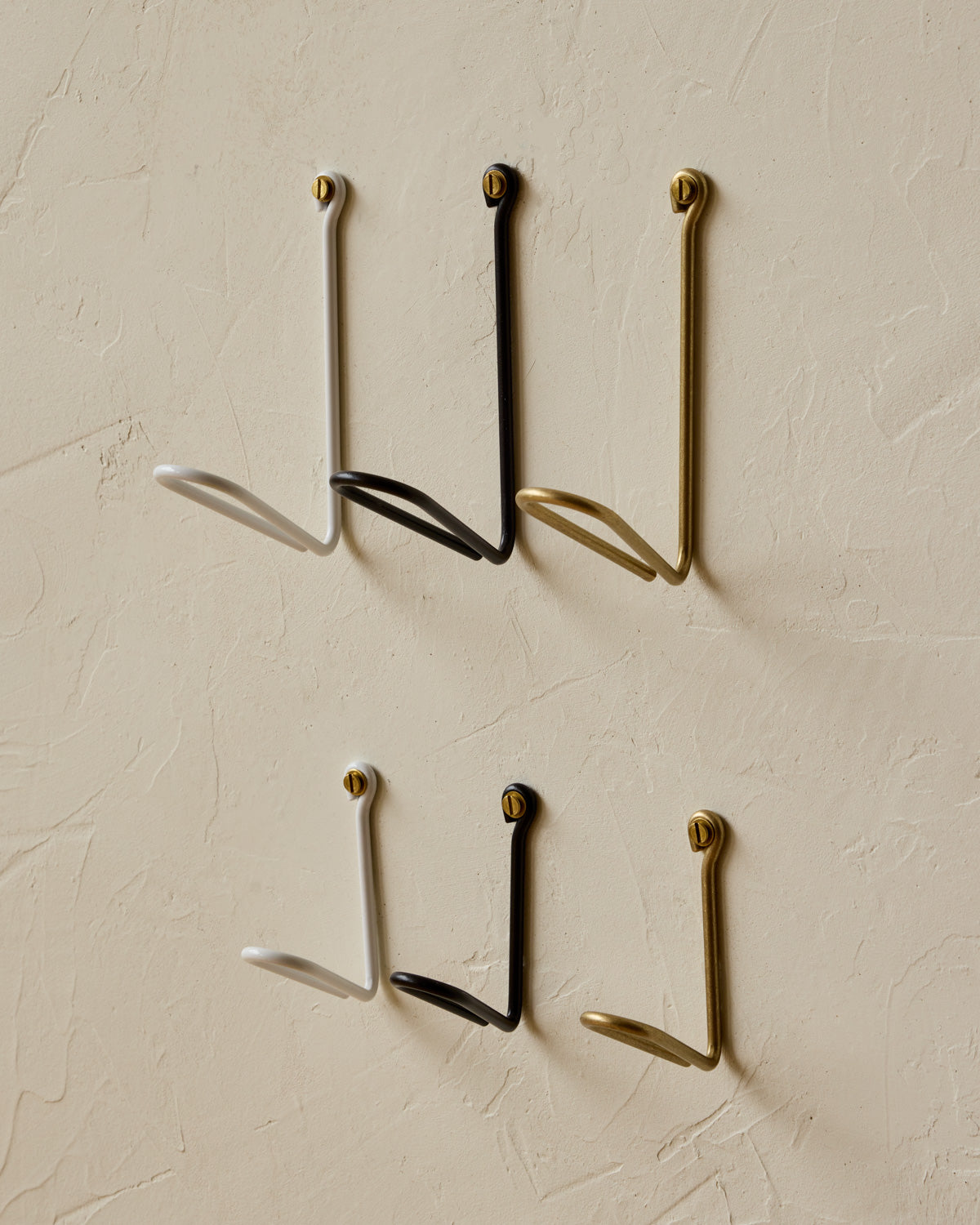 Wendel Wire Hook - White