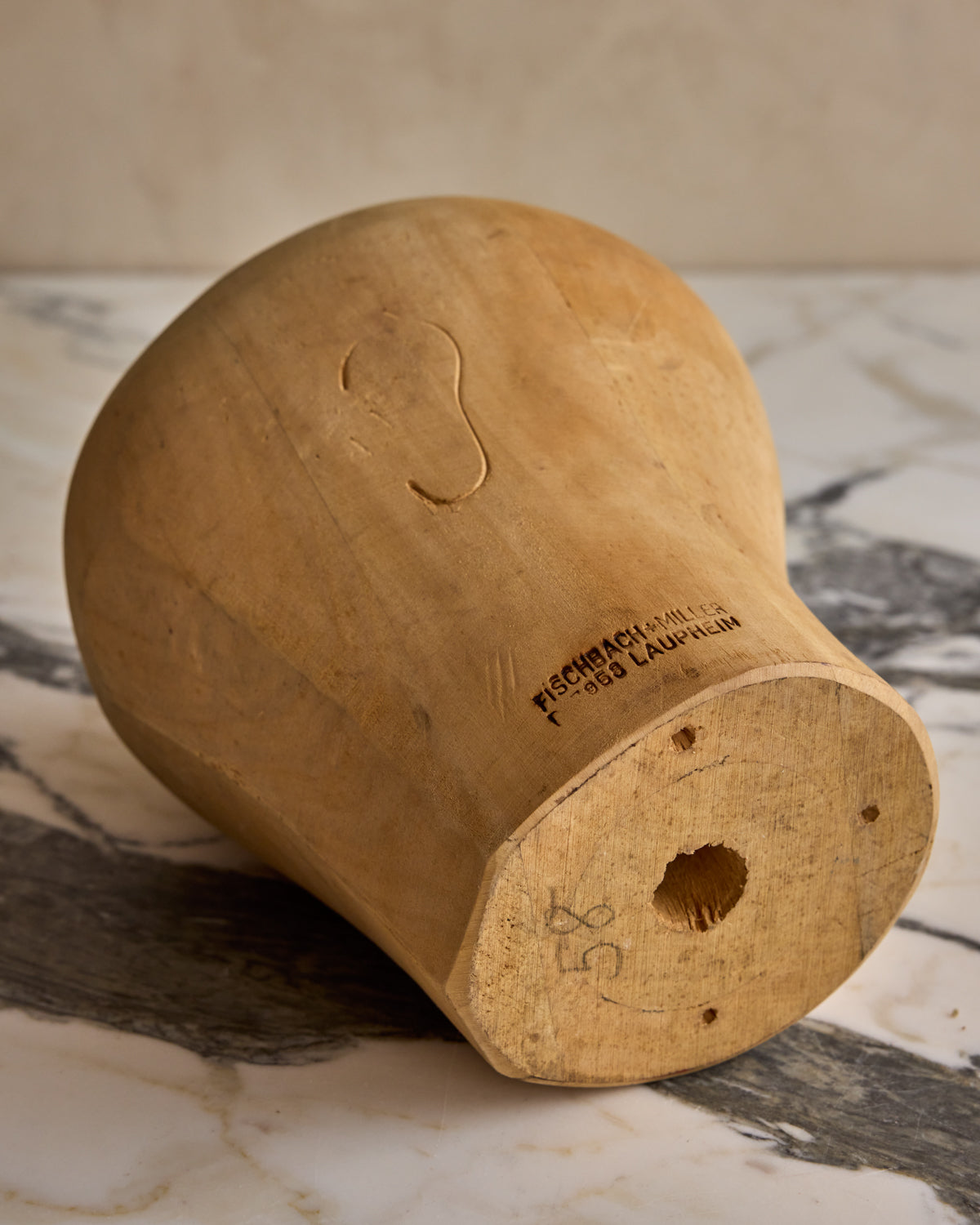 Wooden Mannequin Head