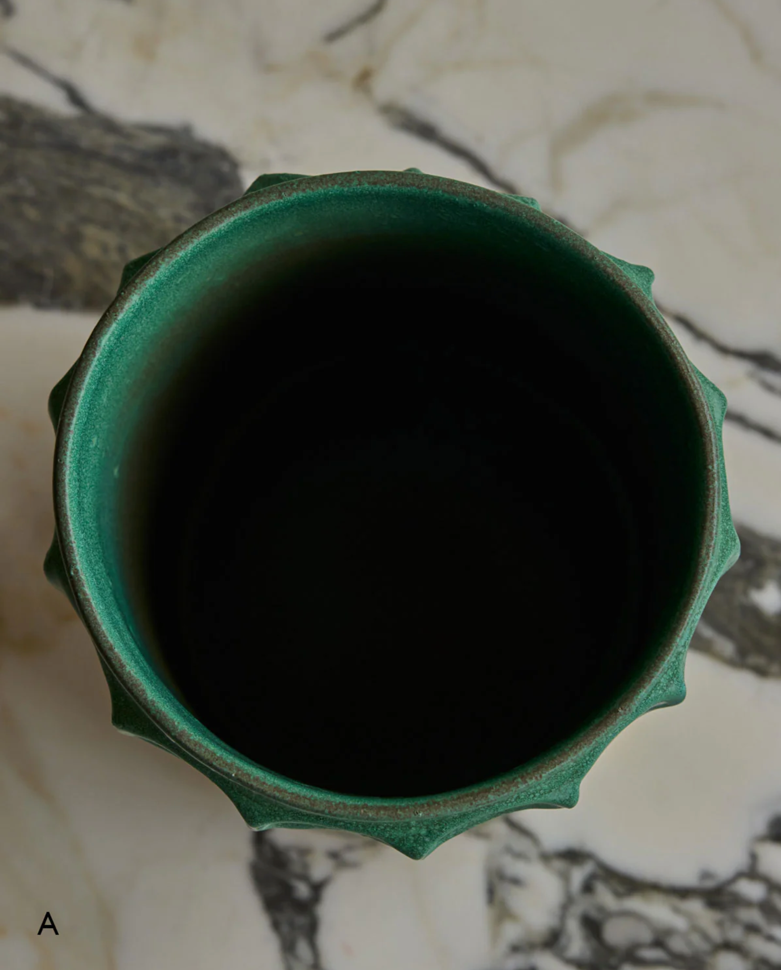 Hand Built Ceramic Chain Vessel in Copper