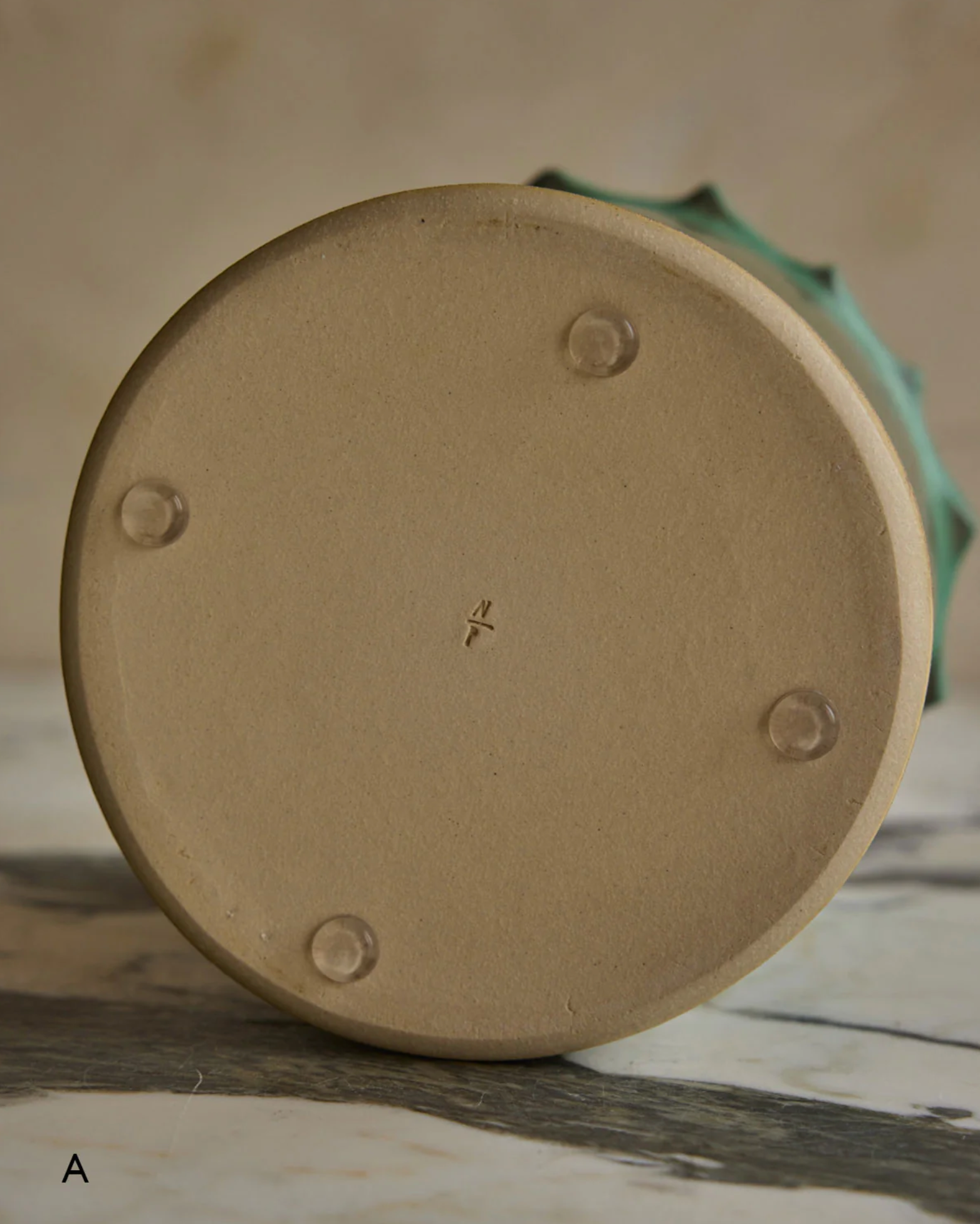 Hand Built Ceramic Chain Vessel in Copper