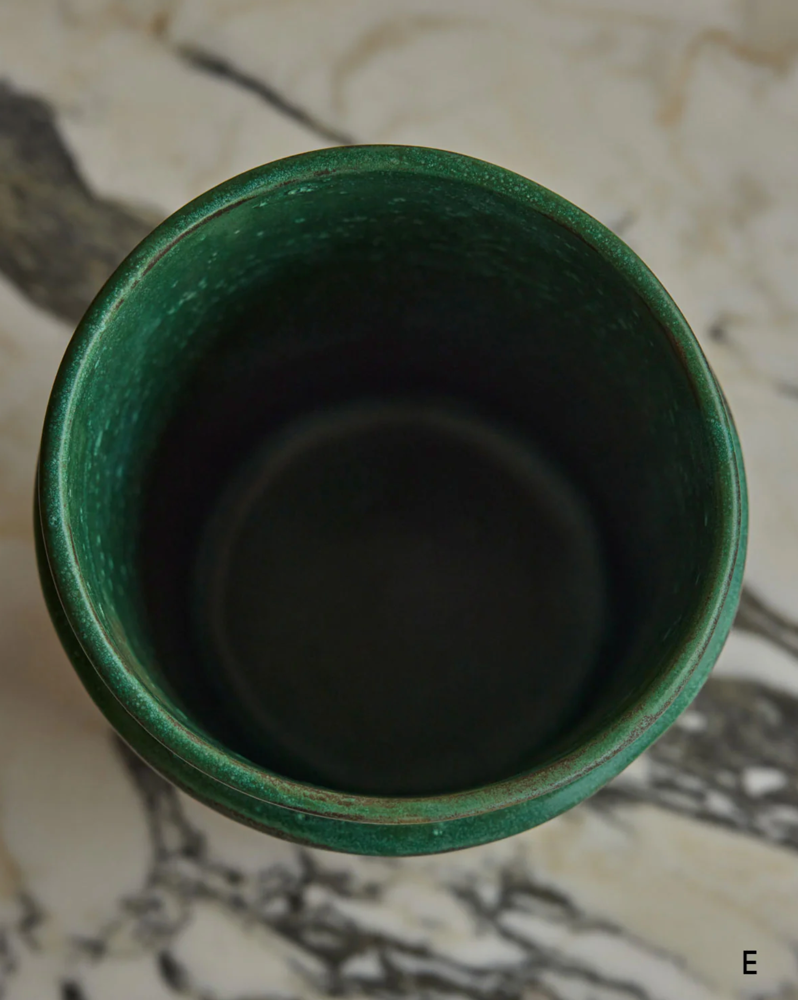 Hand Built Ceramic Ridge Vessel in Copper
