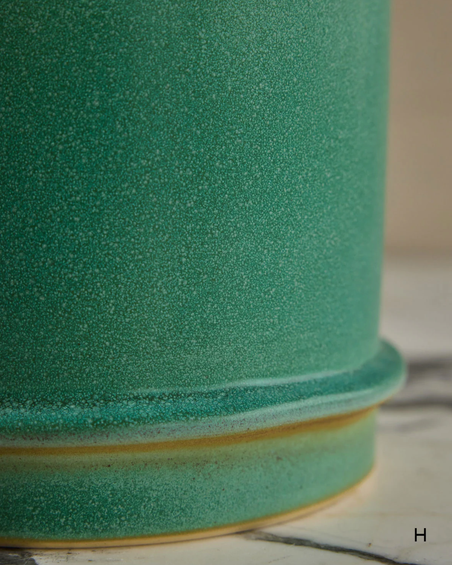 Hand Built Ceramic Ridge Vessel in Copper