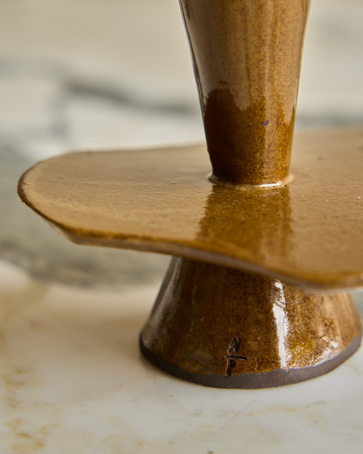 Quintet of Nesting Ceramic Candle Holders - Multi