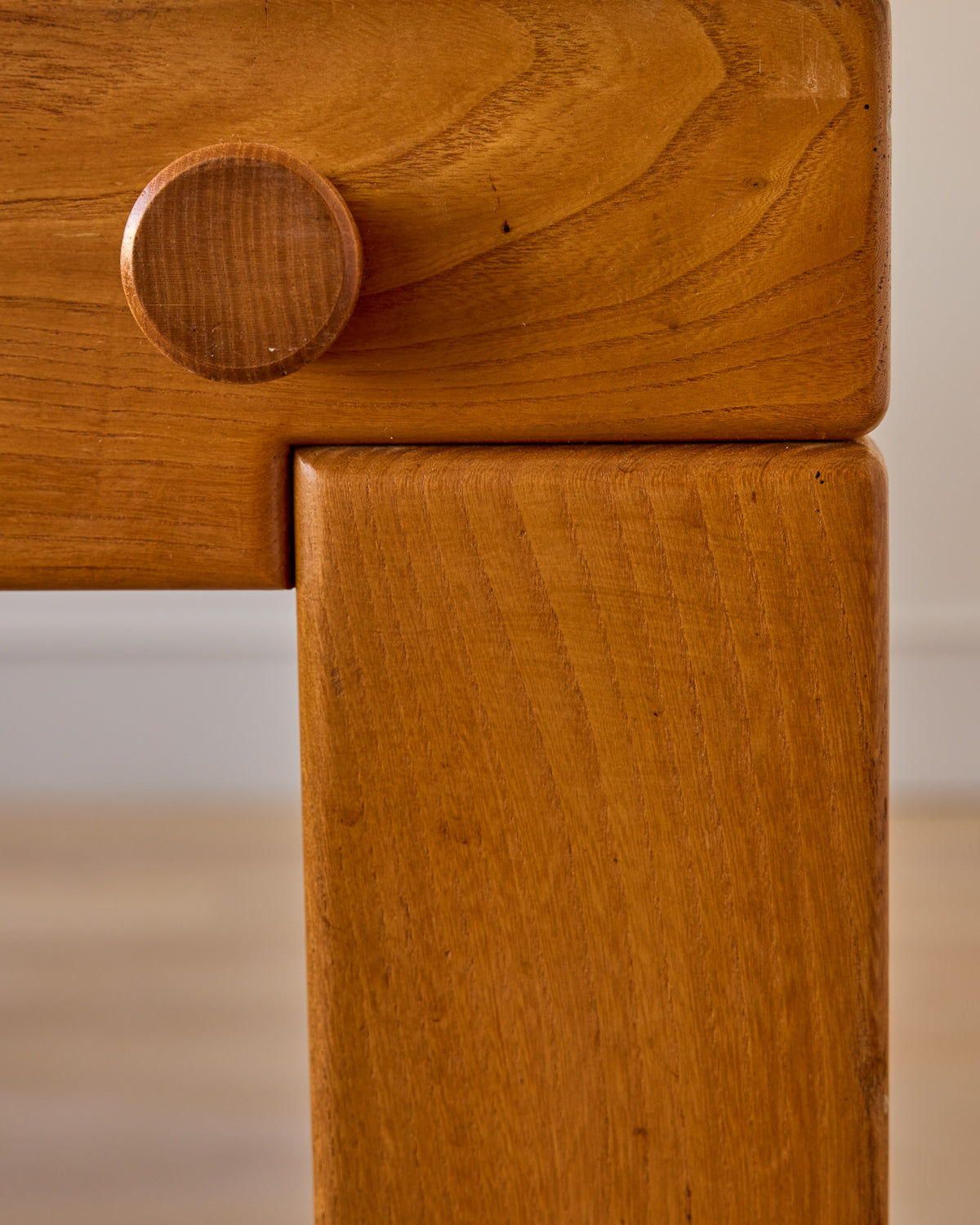 Solid Elm Dining Table by Maison Regain
