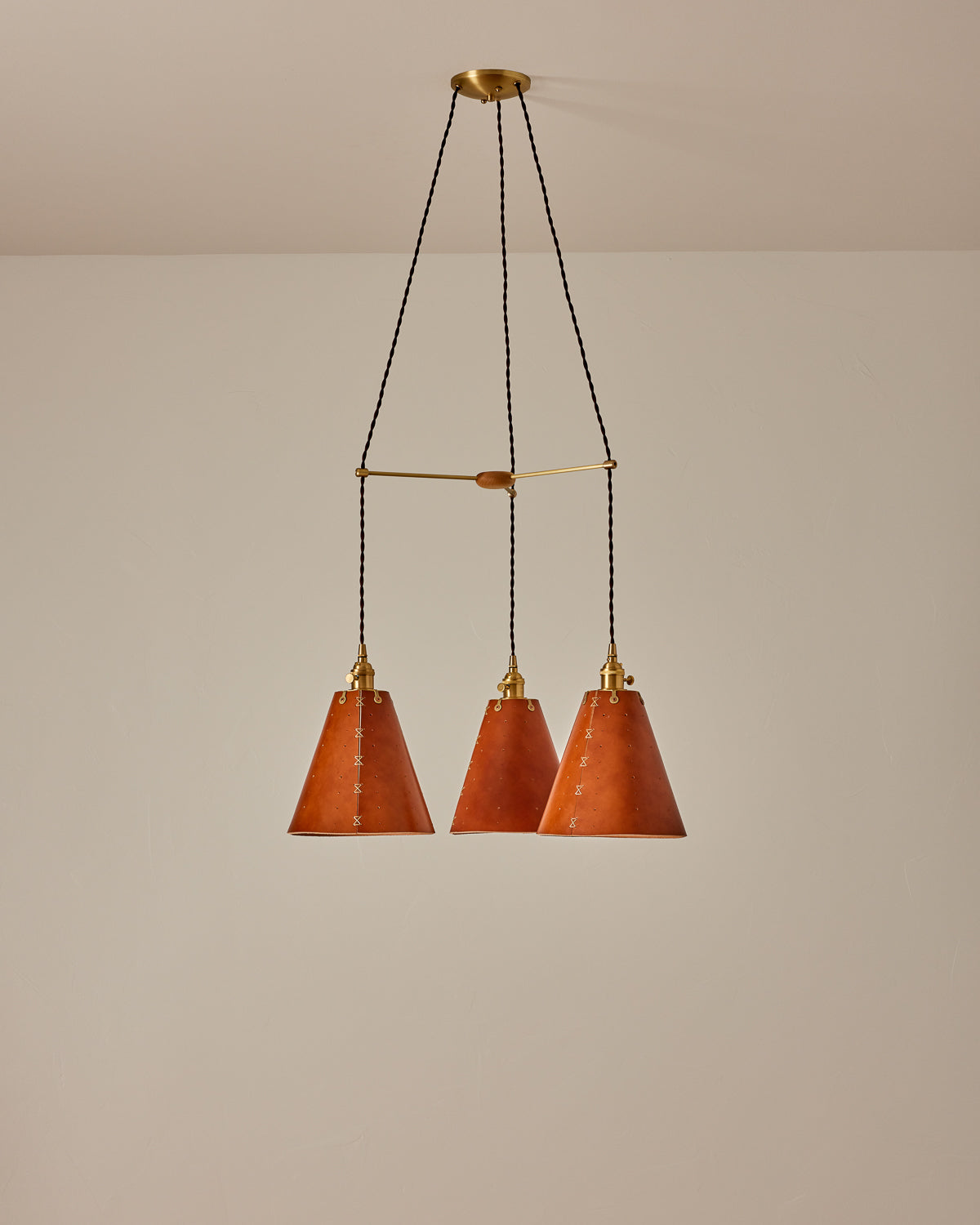 Sarah Cone Chandelier - Triple Round