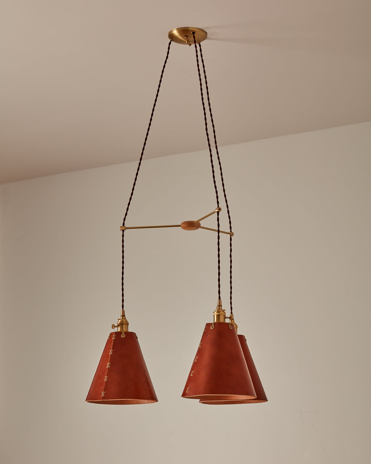 Sarah Cone Chandelier - Triple Round
