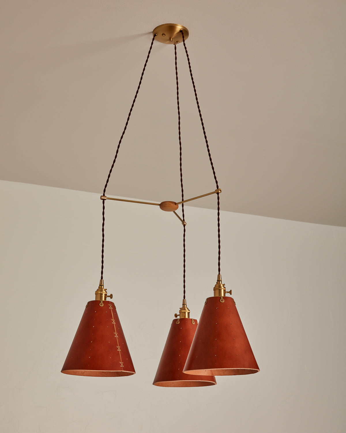 Sarah Cone Chandelier - Triple Round