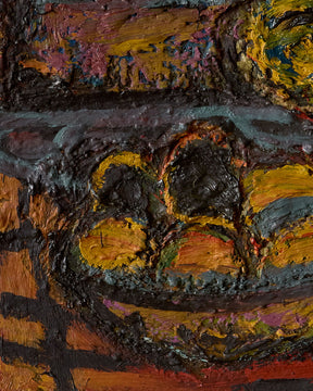 Impasto Still Life with Sunflowers