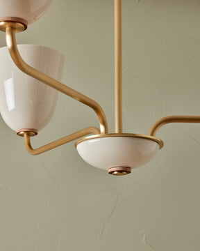 Lola Chandelier - Three Arm - Satin Brass