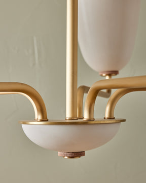 Lola Chandelier - Five Arm - Satin Brass