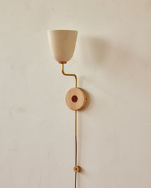 Lola Sconce - Plug In - Satin Brass