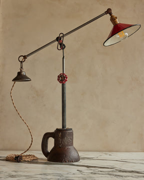 Found Object Table Lamp #45