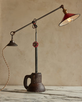 Found Object Table Lamp #45