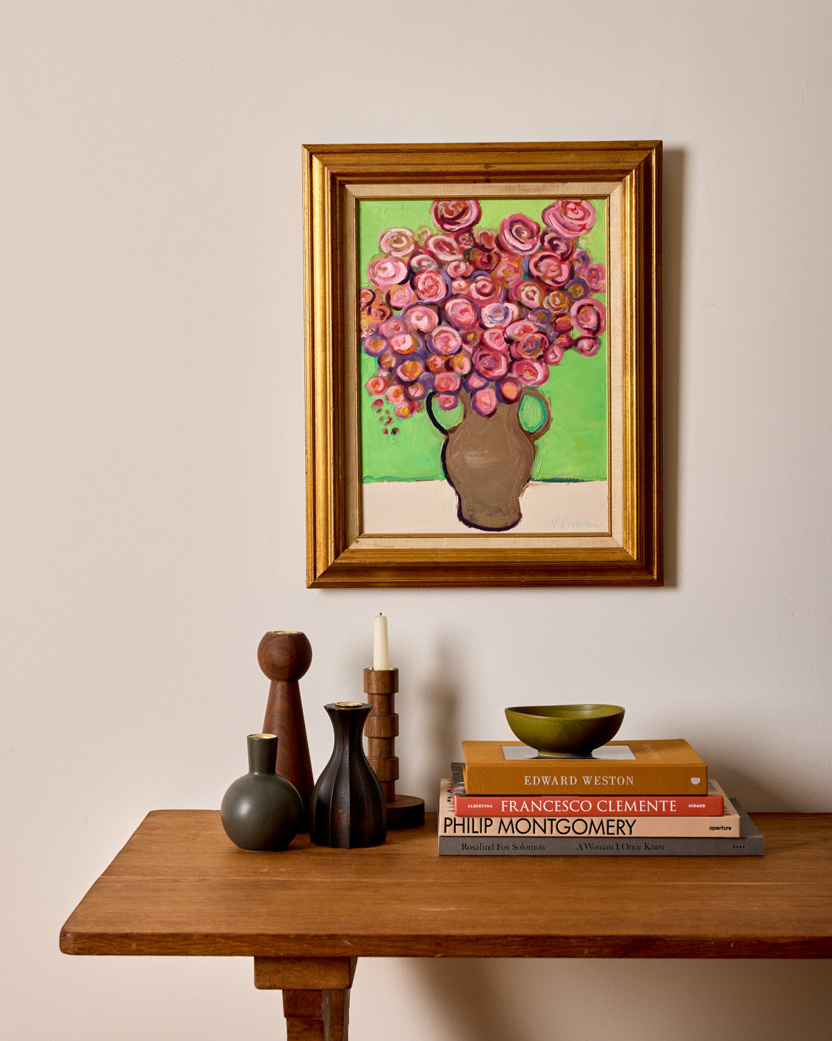 "Flower in Antique Stoneware"