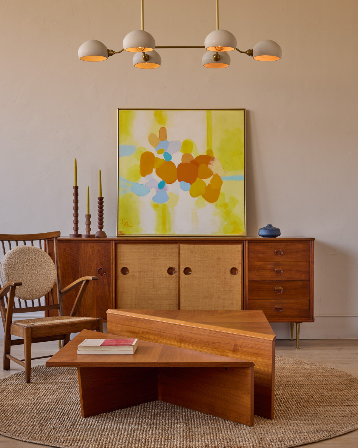 Teak Triangular Coffee Tables by Laurits M. Larsen