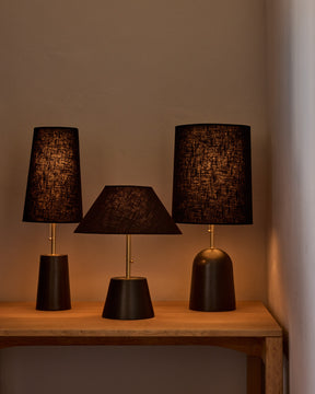 Noa Ceramic Table Lamp - Ebony