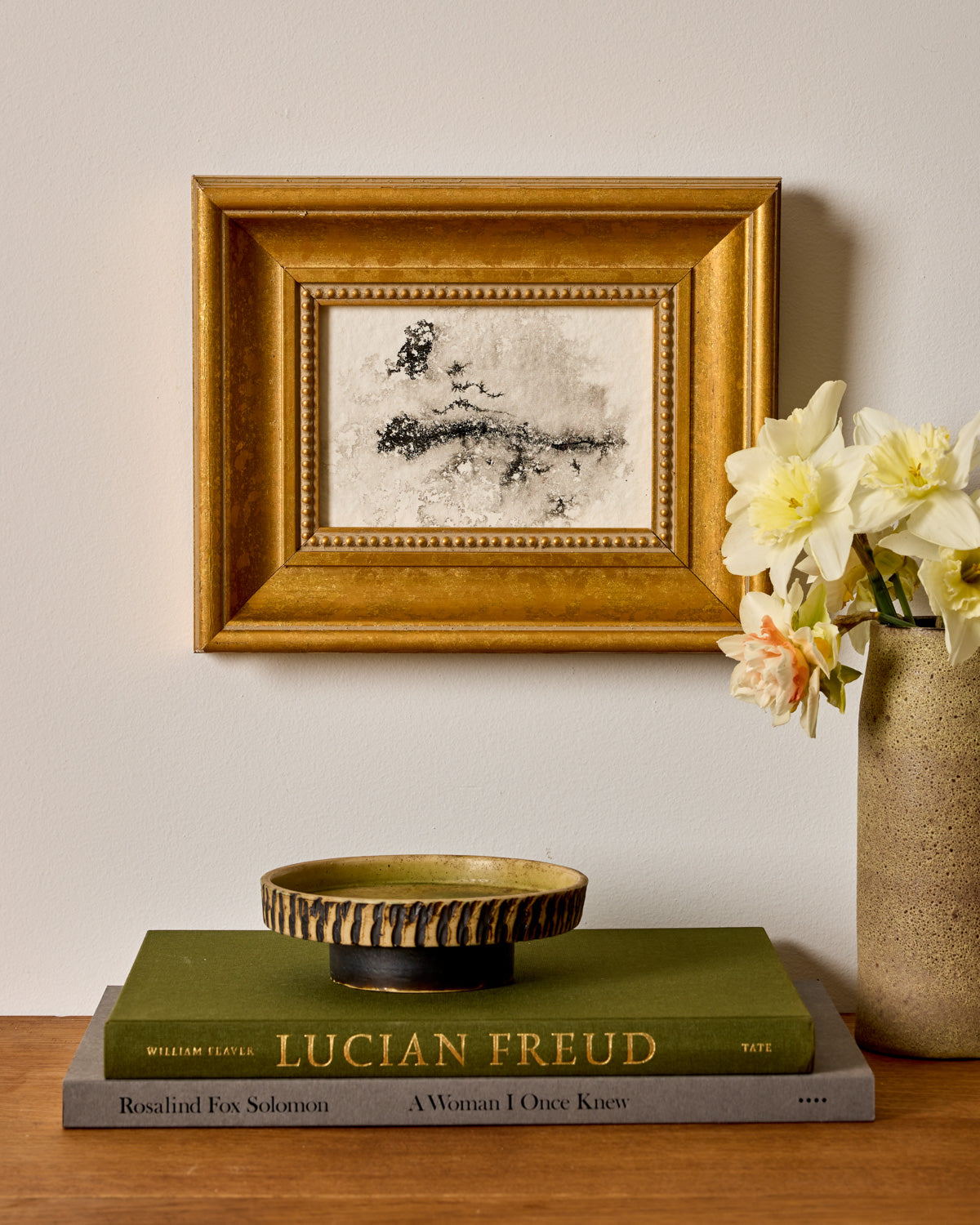 Abstract in Gold Frame V