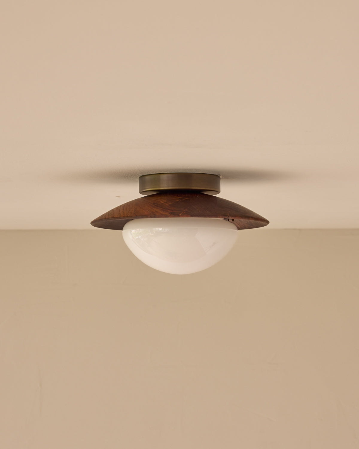 Edmund Flush Mount - Black Walnut
