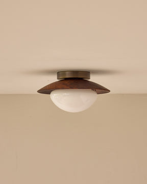 Edmund Flush Mount - Black Walnut