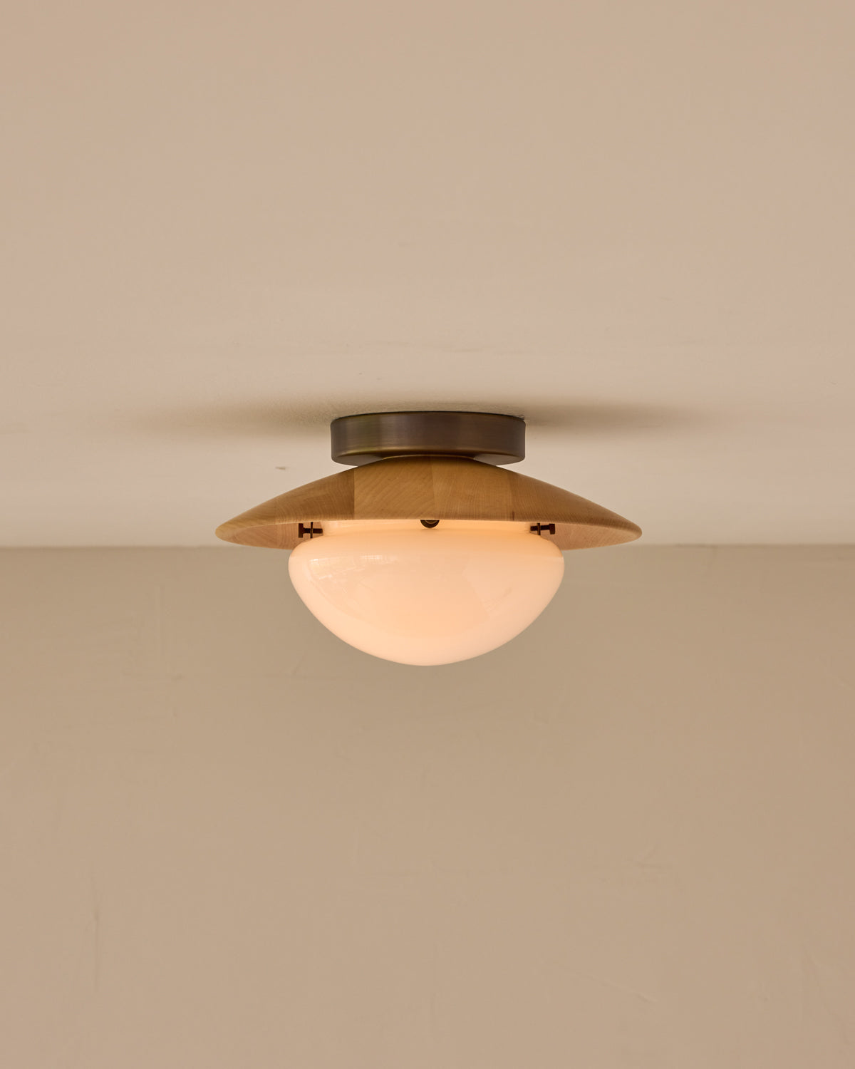 Edmund Flush Mount - Natural Maple